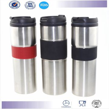 Double Wall Stainless Steel Travel Mug with Non Leaking Cover